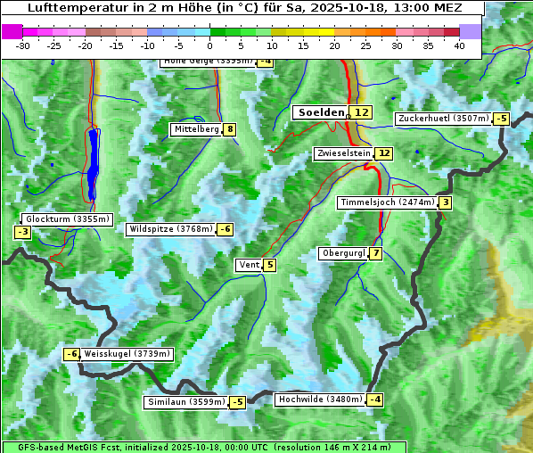 Temperatur, 18. 10. 2025