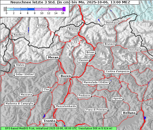 Neuschnee, 6. 10. 2025