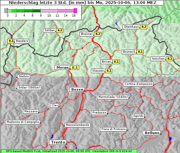 Niederschlag, 6. 10. 2025