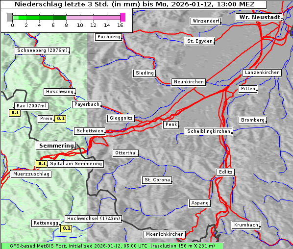 Niederschlag, 12. 1. 2026