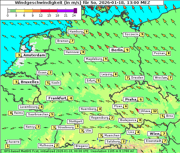 Wind, 18. 1. 2026