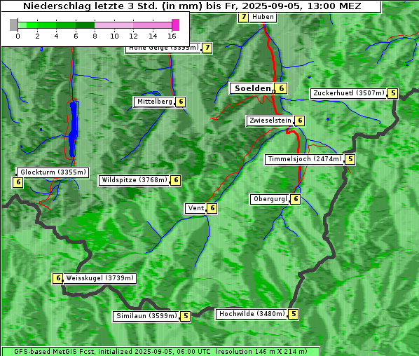 Niederschlag, 5. 9. 2025