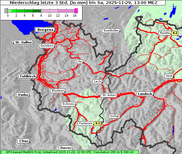 Niederschlag, 29. 11. 2025