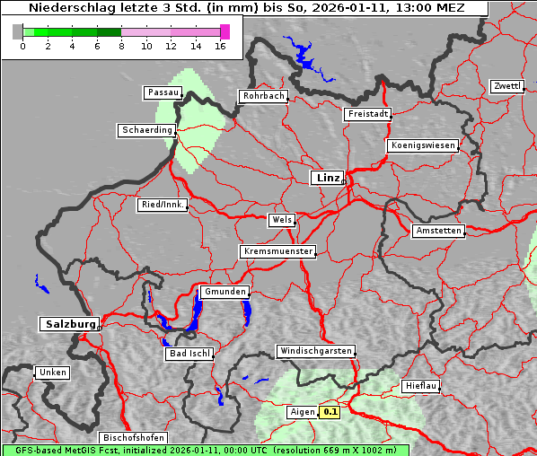 Niederschlag, 11. 1. 2026