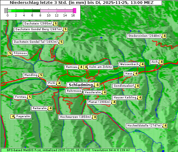 Niederschlag, 25. 11. 2025