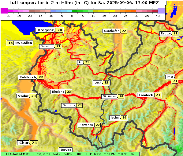 Temperatur, 6. 9. 2025