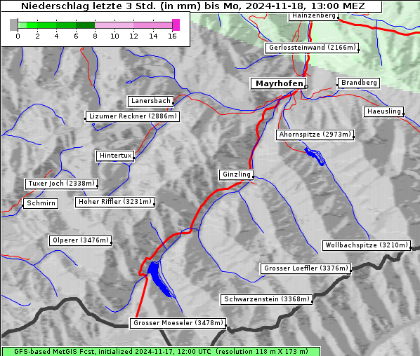 Niederschlag, 18. 11. 2024