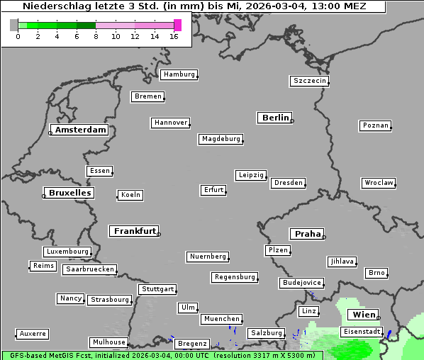 Niederschlag, 4. 3. 2026
