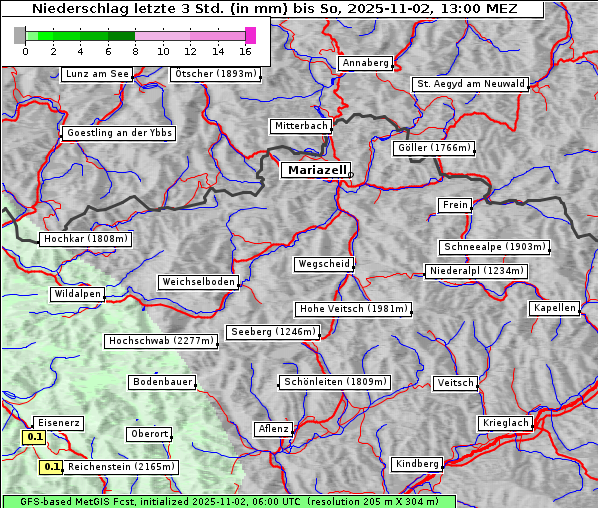 Niederschlag, 2. 11. 2025