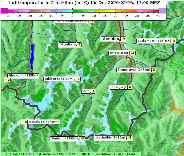 Temperatur, 26. 2. 2026