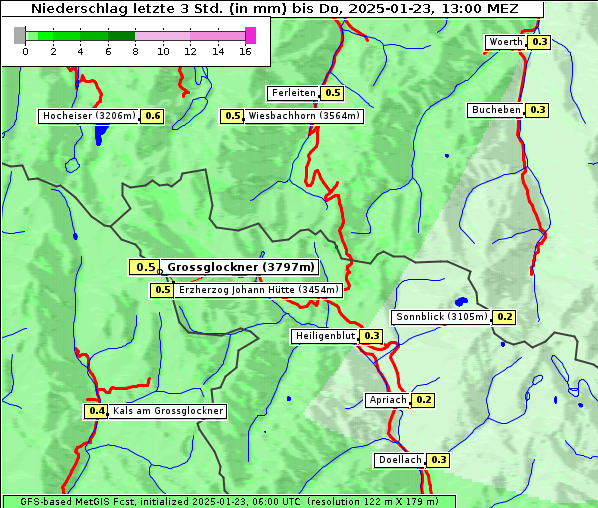 Niederschlag, 23. 1. 2025