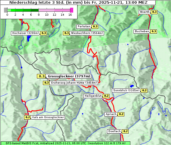 Niederschlag, 21. 11. 2025