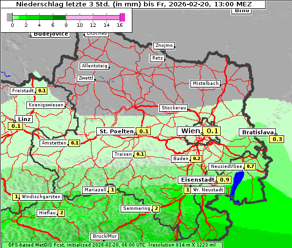 Niederschlag, 20. 2. 2026