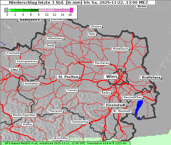 Niederschlag, 22. 11. 2025
