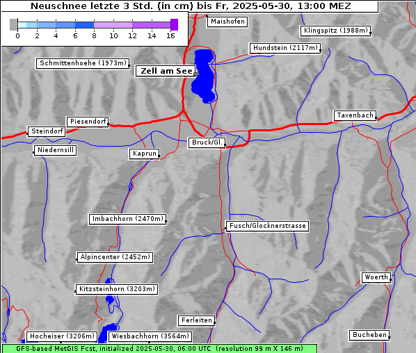 Neuschnee, 30. 5. 2025