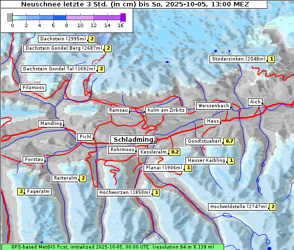 Neuschnee, 5. 10. 2025