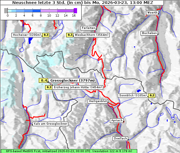 Neuschnee, 23. 3. 2026