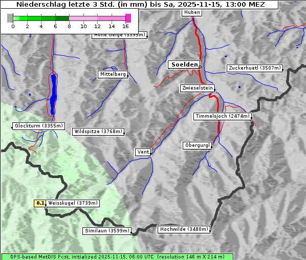Niederschlag, 15. 11. 2025