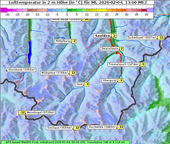 Temperatur, 4. 2. 2026