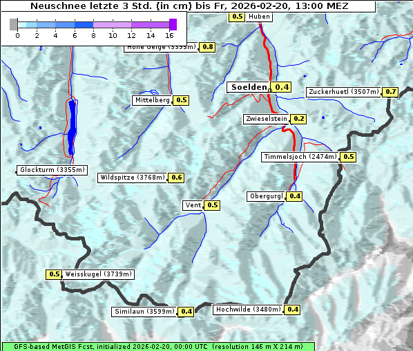Neuschnee, 20. 2. 2026