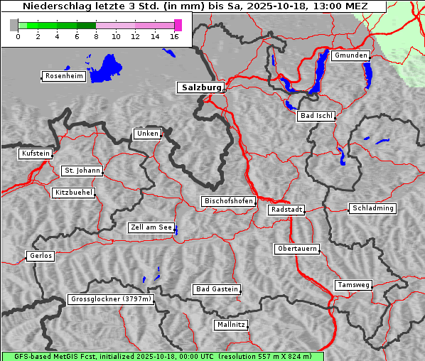 Niederschlag, 18. 10. 2025