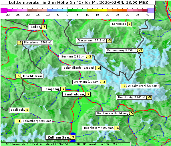 Temperatur, 4. 2. 2026