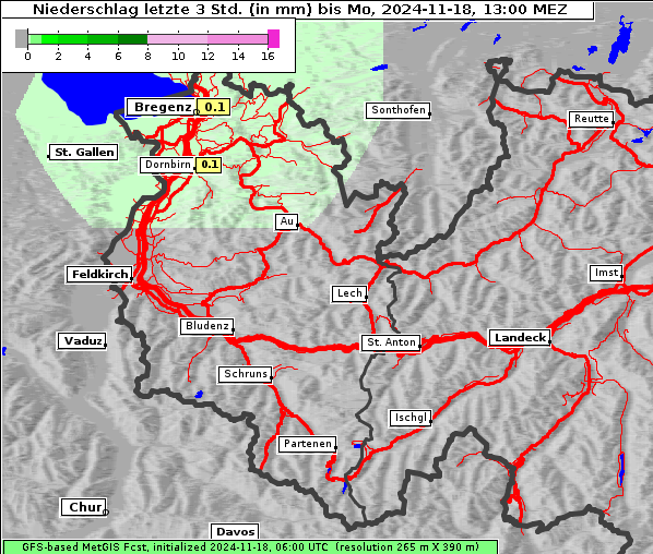 Niederschlag, 18. 11. 2024