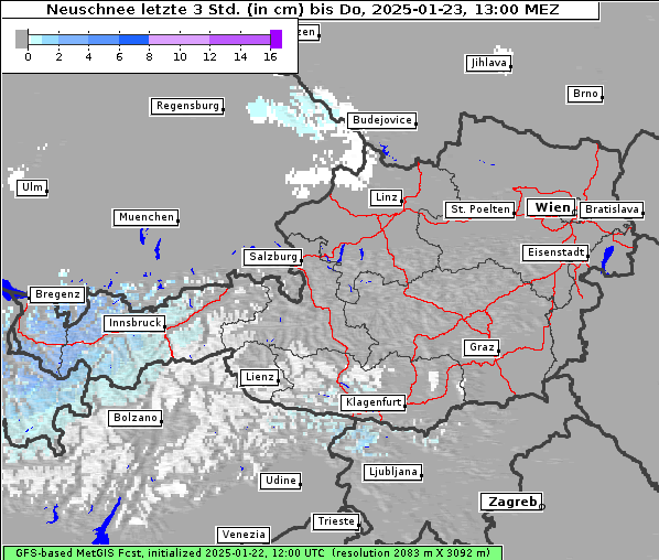 Neuschnee, 23. 1. 2025