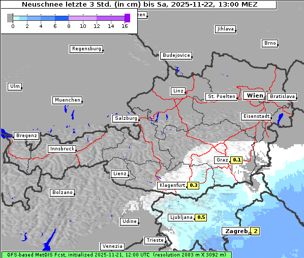 Neuschnee, 22. 11. 2025