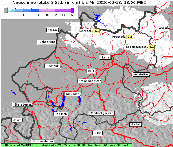 Neuschnee, 18. 2. 2026