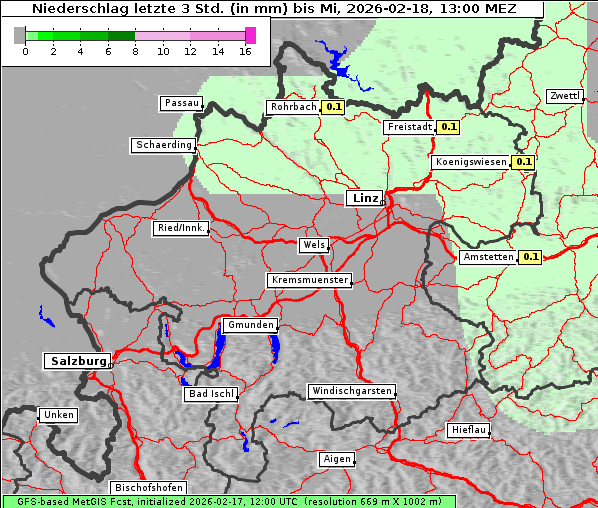 Niederschlag, 18. 2. 2026