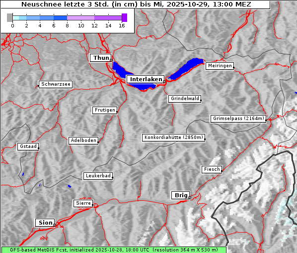 Neuschnee, 29. 10. 2025