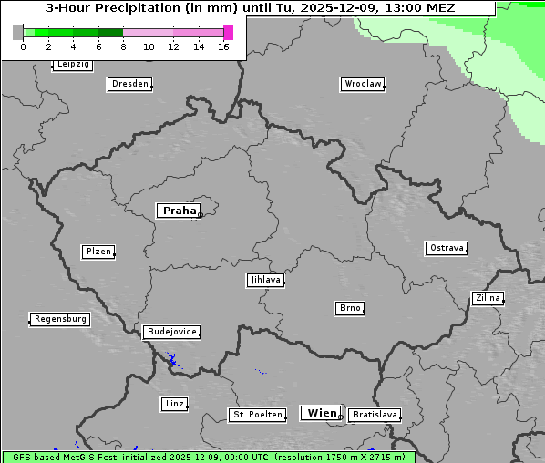 Niederschlag, 9. 12. 2025