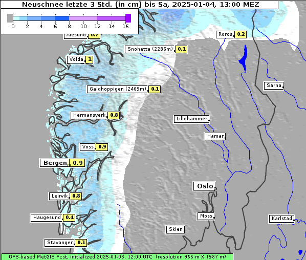 Neuschnee, 4. 1. 2025