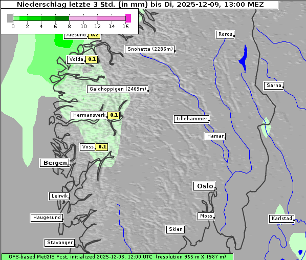 Niederschlag, 9. 12. 2025