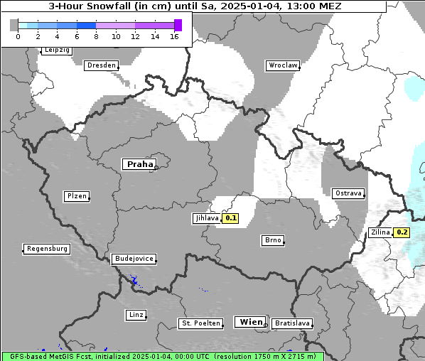 Neuschnee, 4. 1. 2025