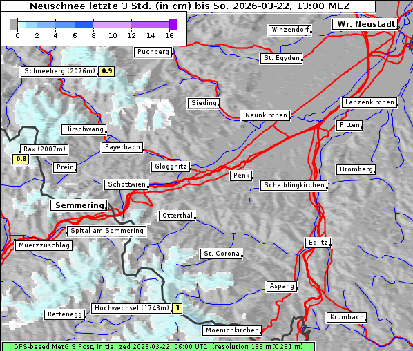 Neuschnee, 22. 3. 2026