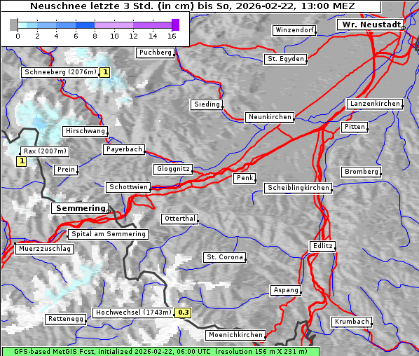 Neuschnee, 22. 2. 2026