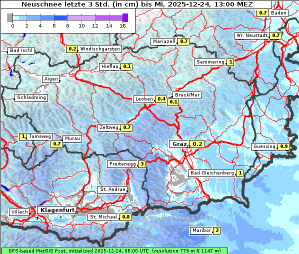 Neuschnee, 24. 12. 2025
