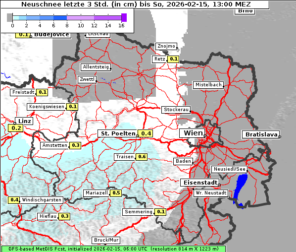 Neuschnee, 15. 2. 2026