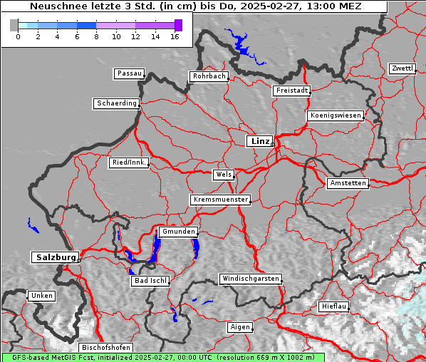 Neuschnee, 27. 2. 2025