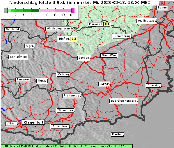 Niederschlag, 18. 2. 2026