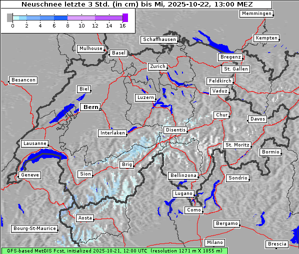 Neuschnee, 22. 10. 2025