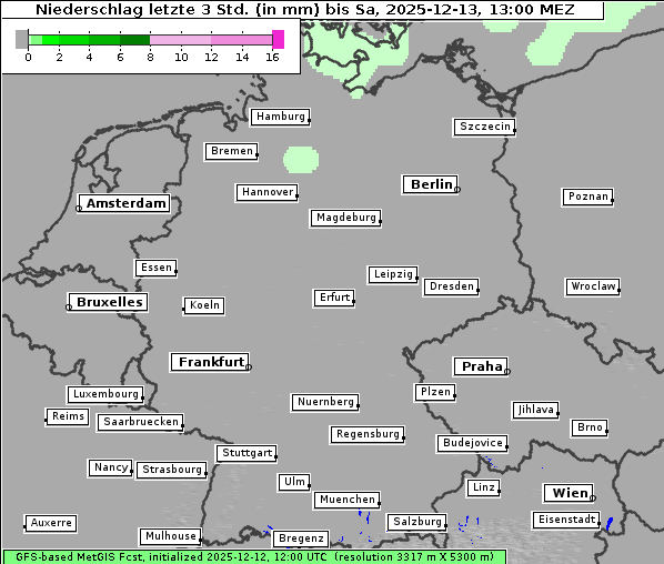 Niederschlag, 13. 12. 2025