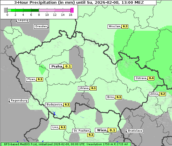 Niederschlag, 8. 2. 2026
