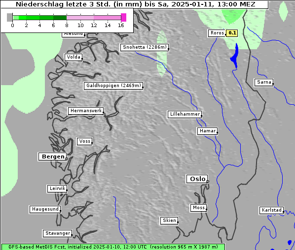 Niederschlag, 11. 1. 2025