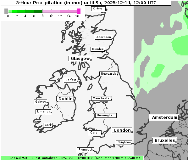 Niederschlag, 14. 12. 2025