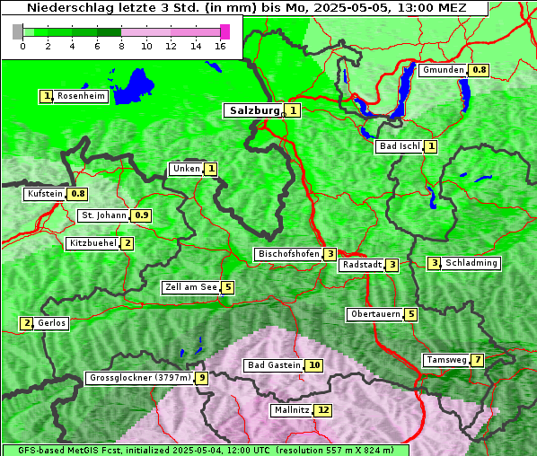 Niederschlag, 5. 5. 2025