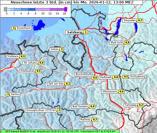 Neuschnee, 12. 1. 2026