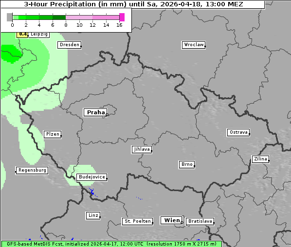 Niederschlag, 18. 4. 2026